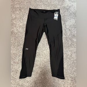 NWT Under Armour Leggings with see thru mesh